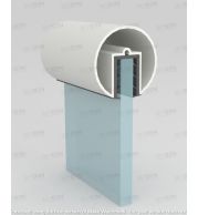 Handrail HR-05 Round Aluminum Glass Railing Handrail Profile for Balcony and Staircase, Premium Modern Design, Durable Finish, Easy Installation for Indoor and Outdoor Use 